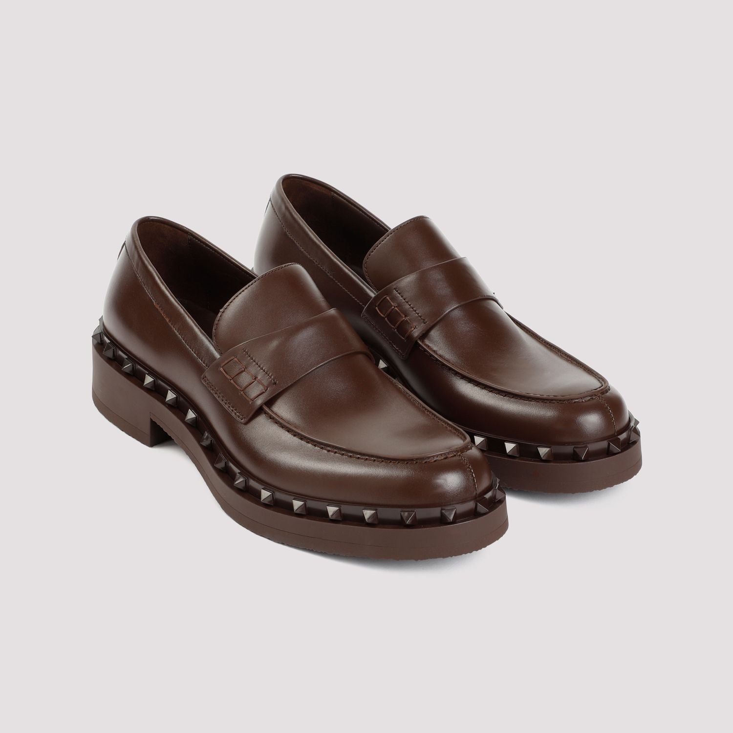 VALENTINO GARAVANI Classic Leather Loafers for Men