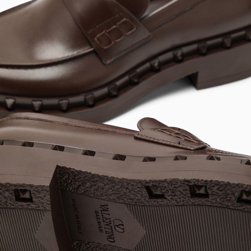 VALENTINO GARAVANI Classic Leather Loafers for Men
