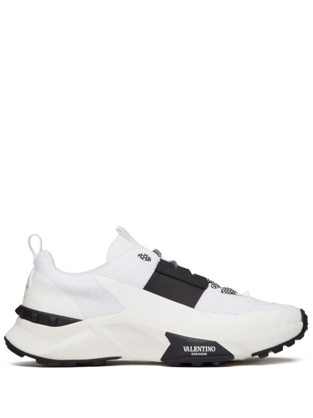 VALENTINO GARAVANI Two-Tone Fabric and Mesh Sneakers for Men - SS24