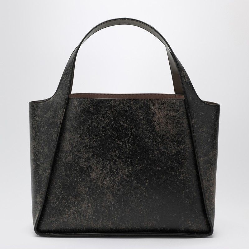 STELLA MCCARTNEY Large Logo Handbag with Aged Effect