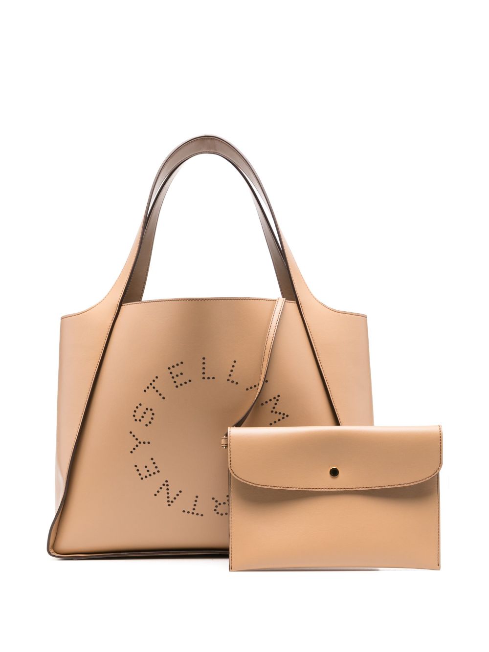 STELLA MCCARTNEY Handbag with Removable Pouch and Dual Top Handles