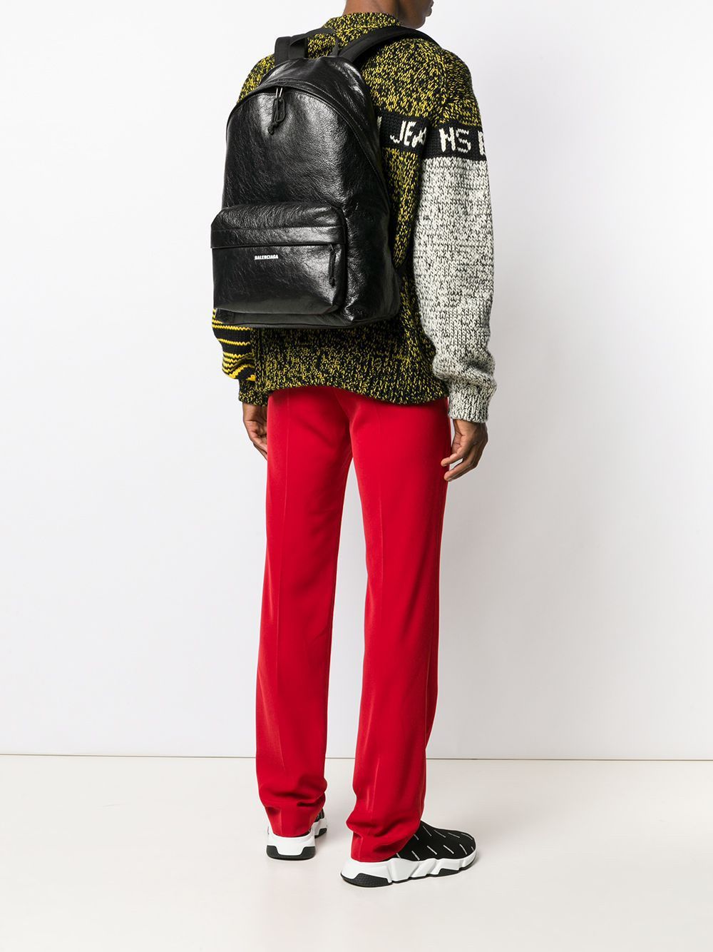 BALENCIAGA Leather Explorer Mini Backpack for Men