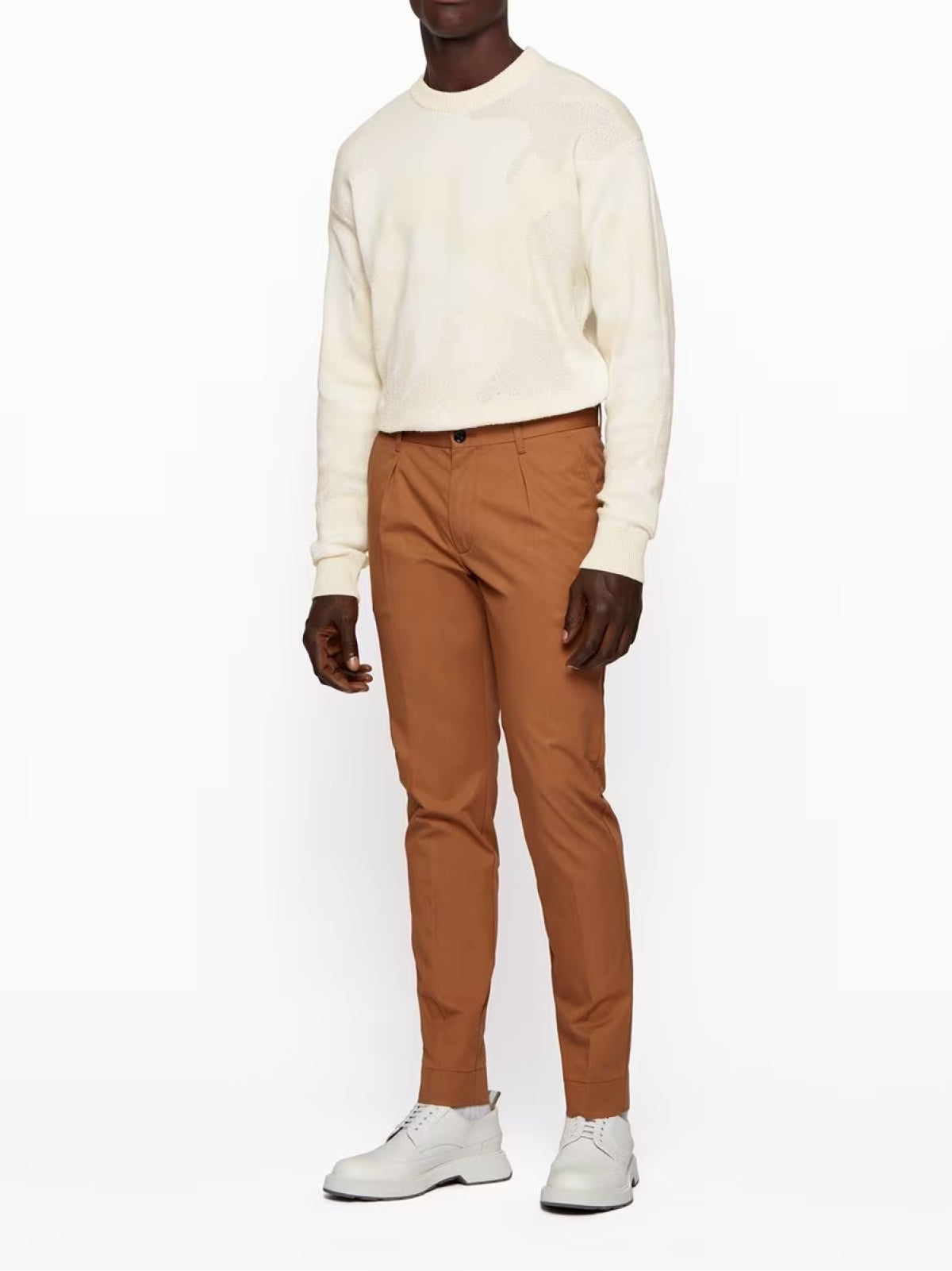 HUGO BOSS Camouflage Logo Long Sleeve Sweater