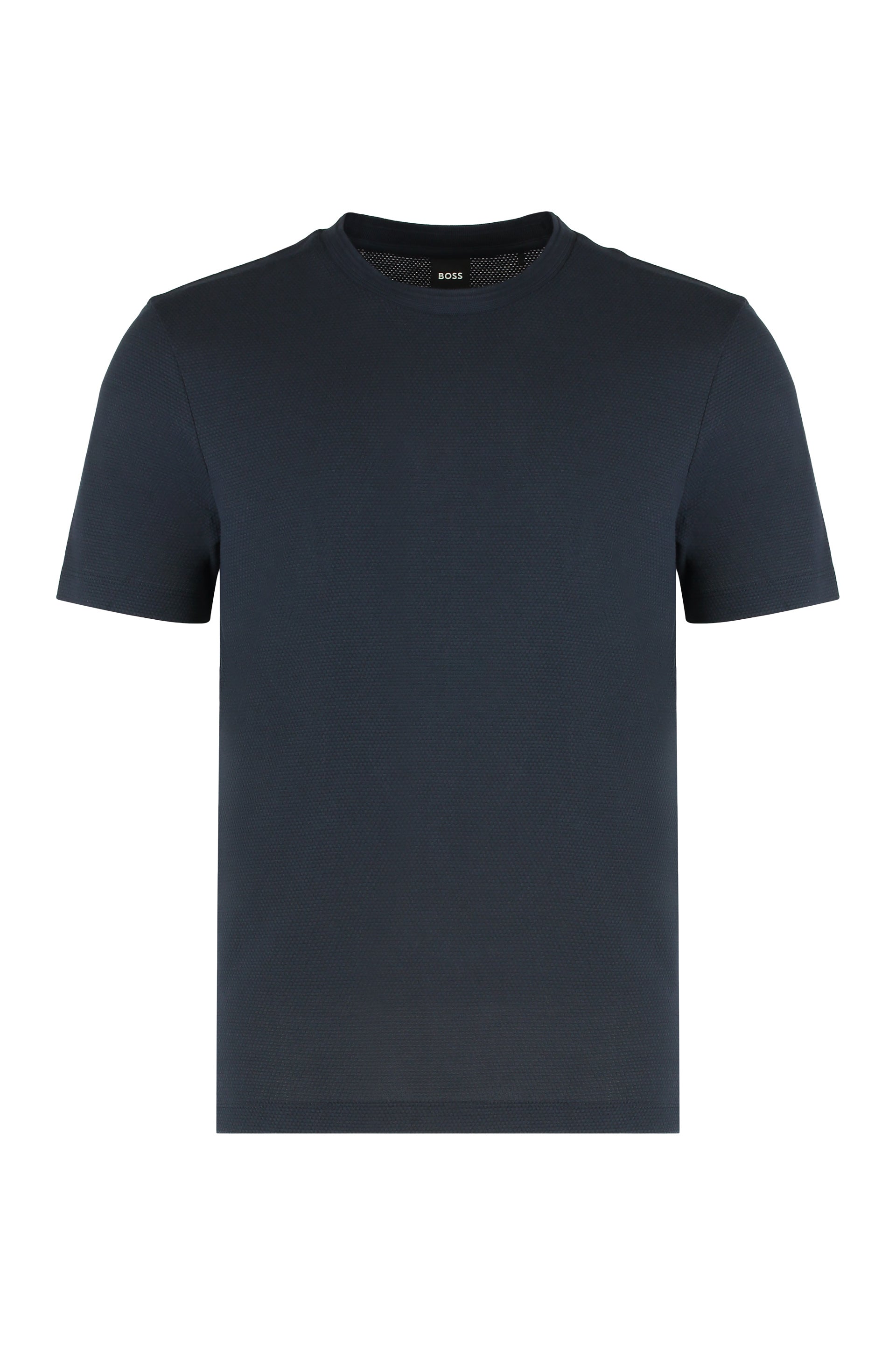 BOSS Men's Bubble Jacquard Crew Neck T-Shirt