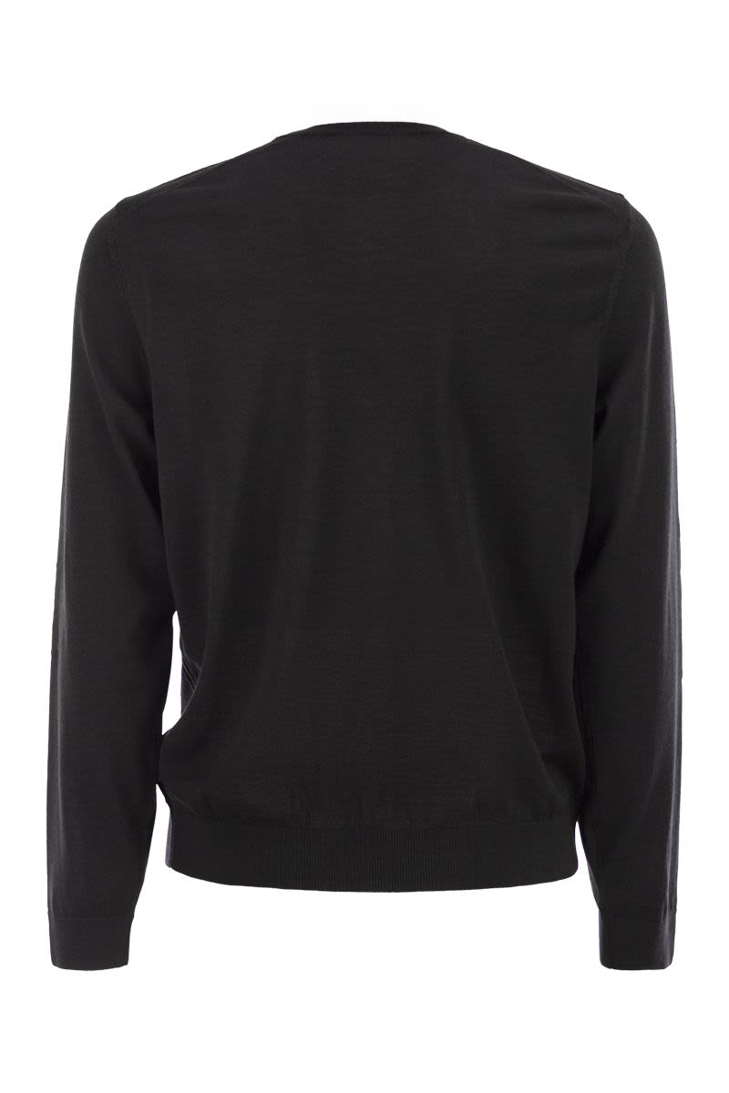 BOSS Slim Fit Crew Neck Merino Wool Jumper