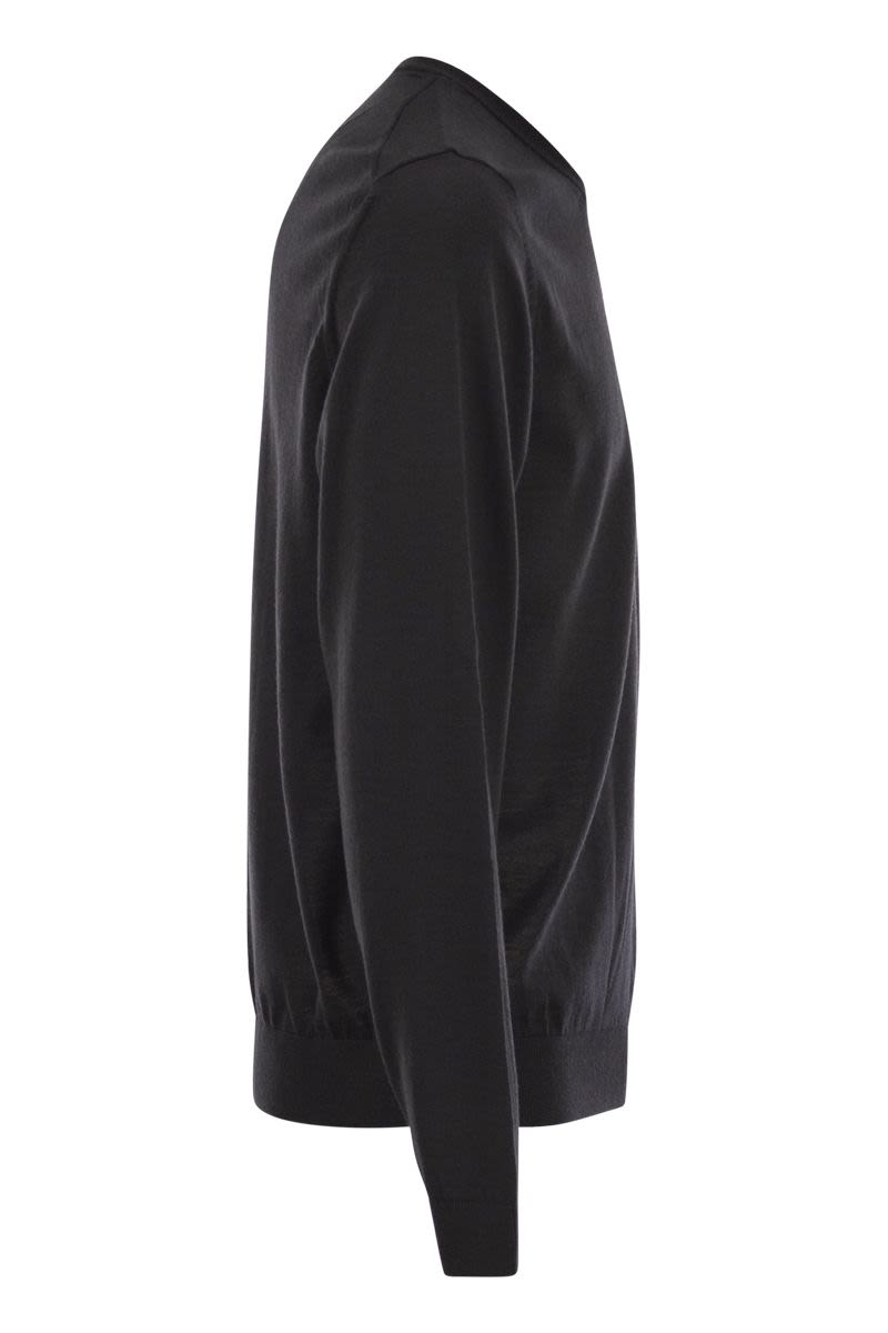 BOSS Slim Fit Crew Neck Merino Wool Jumper