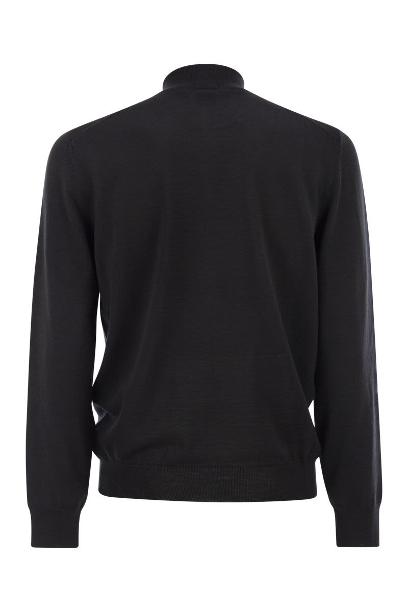 BOSS Men's Virgin Wool Zip Cardigan - Regular Fit