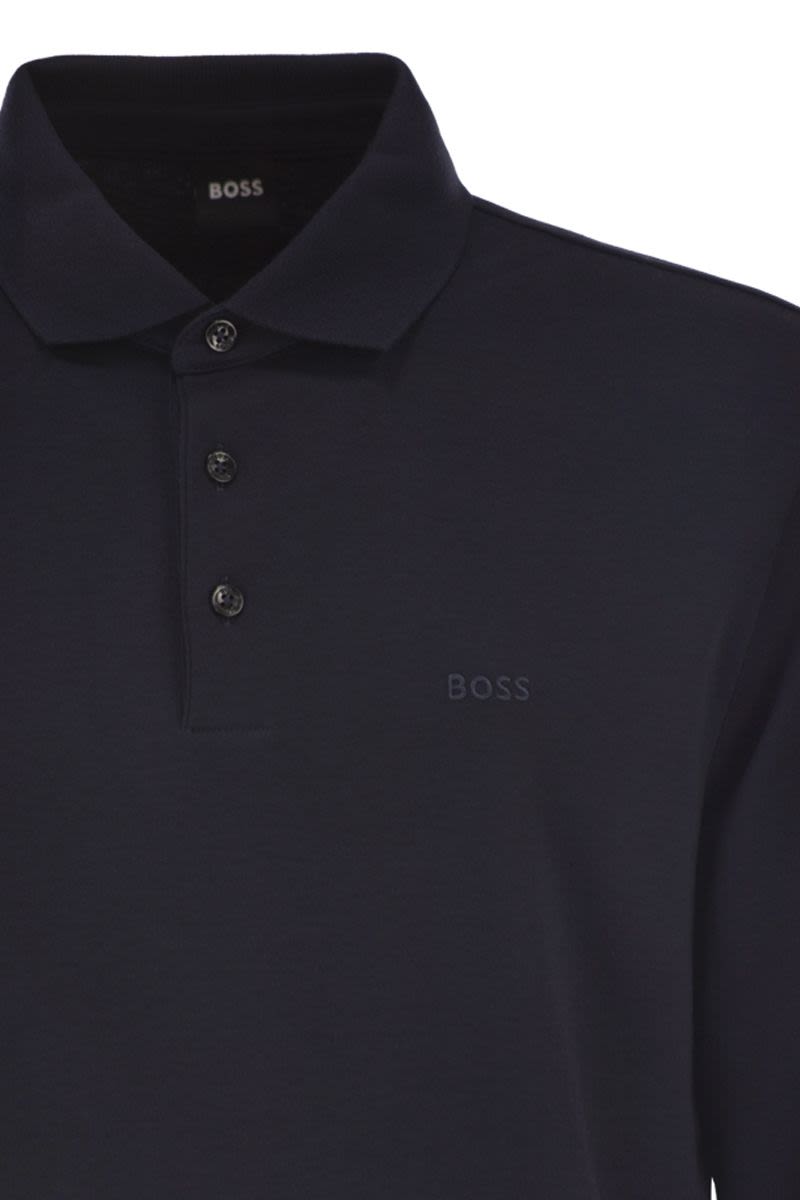 BOSS Regular Fit Long-Sleeve Polo Shirt