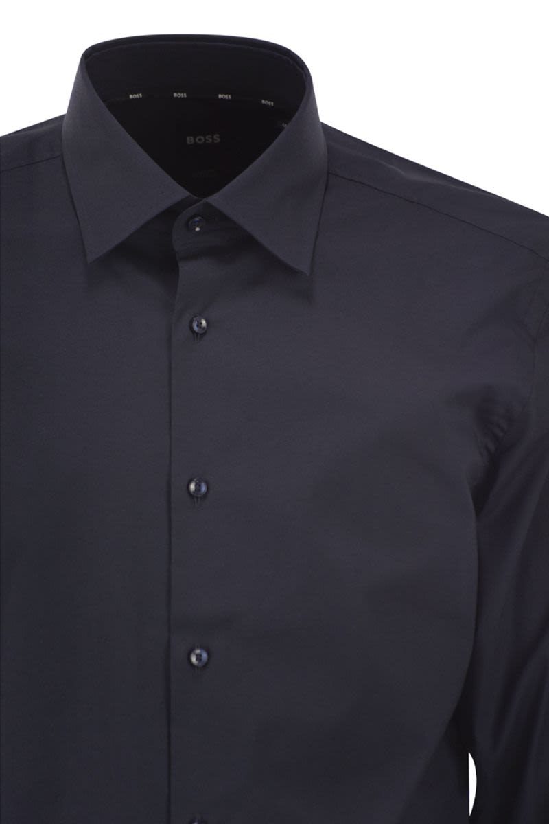 BOSS Slim Fit Easy-Iron Stretch Cotton Poplin Shirt