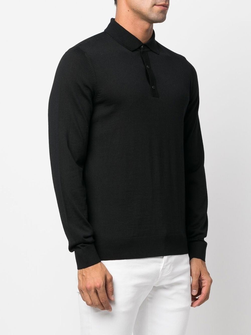 BOSS Knit Virgin Wool Polo Shirt
