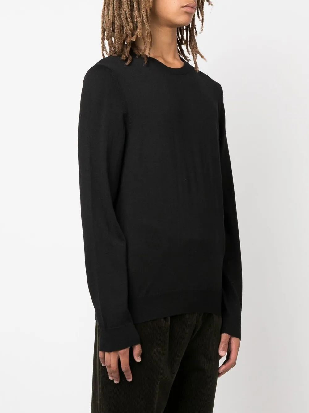 BOSS Regular Fit Virgin Wool Jumper with Embroidered Logo