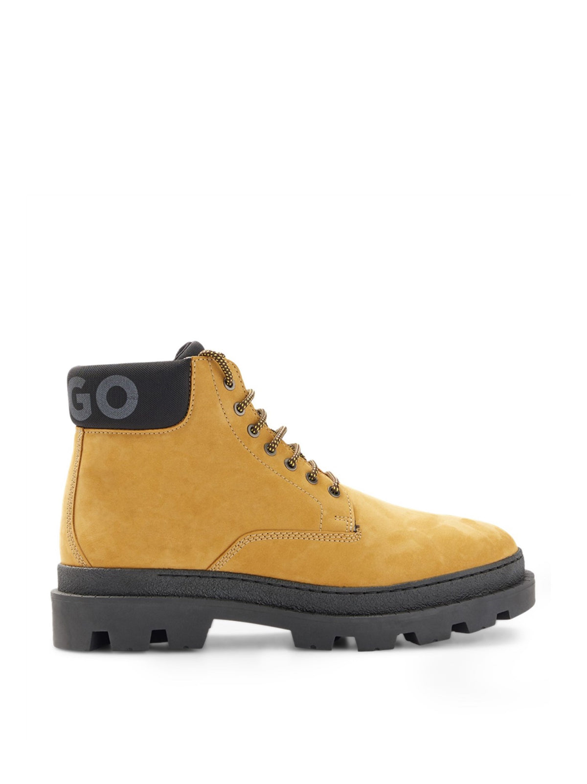 HUGO BOSS Men's Nubuck Logo Boots