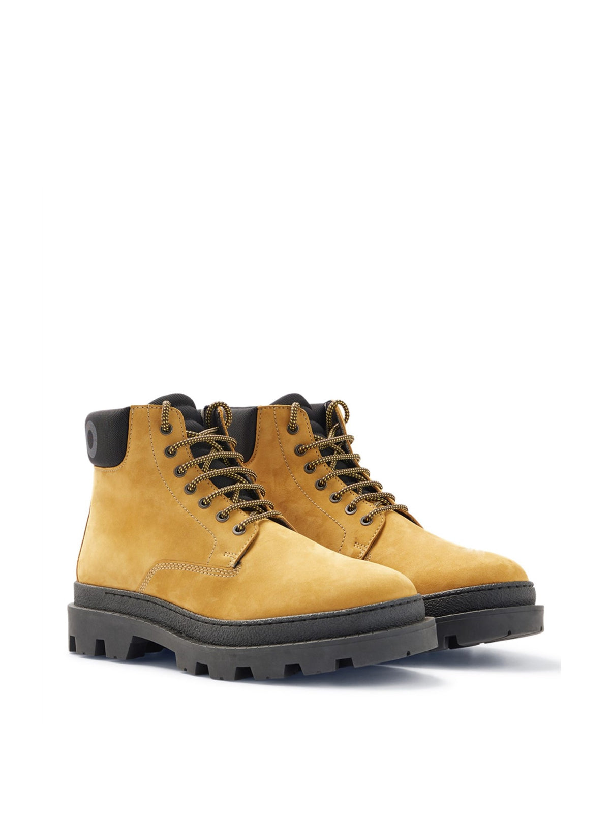 HUGO BOSS Men's Nubuck Logo Boots