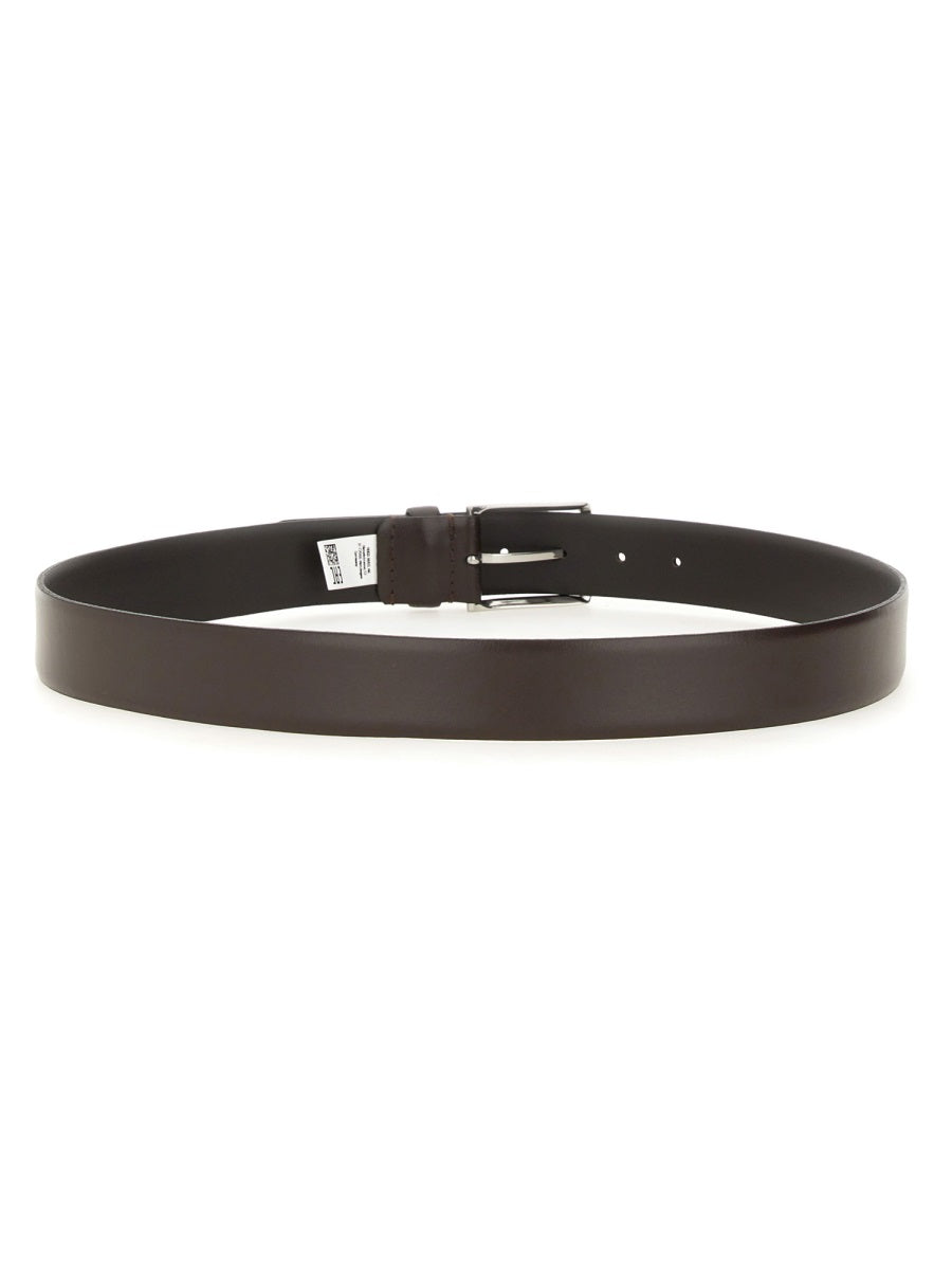 BOSS Classic Leather Belt with Buckle