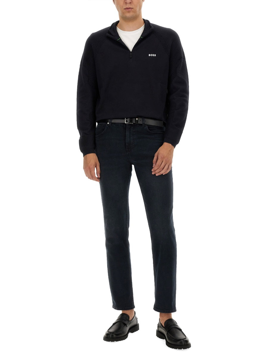 BOSS Regular Fit Sweatshirt with Logo - Size L