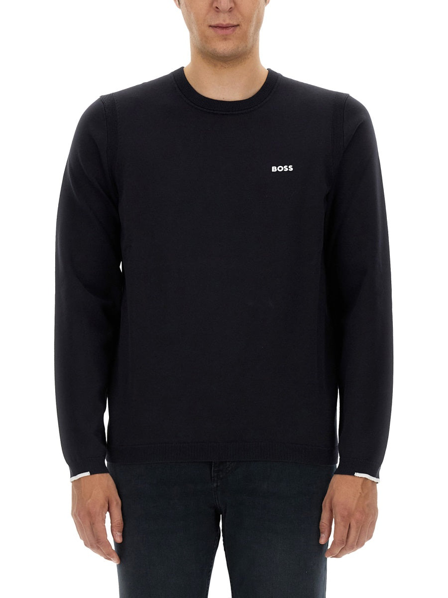 BOSS Logo Sweatshirt - Regular Fit, Size L
