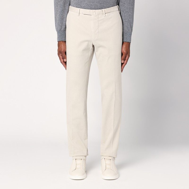 SANTANIELLO Light Cotton Trousers for Men