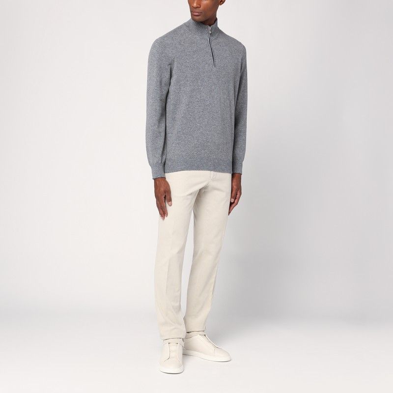 SANTANIELLO Light Cotton Trousers for Men