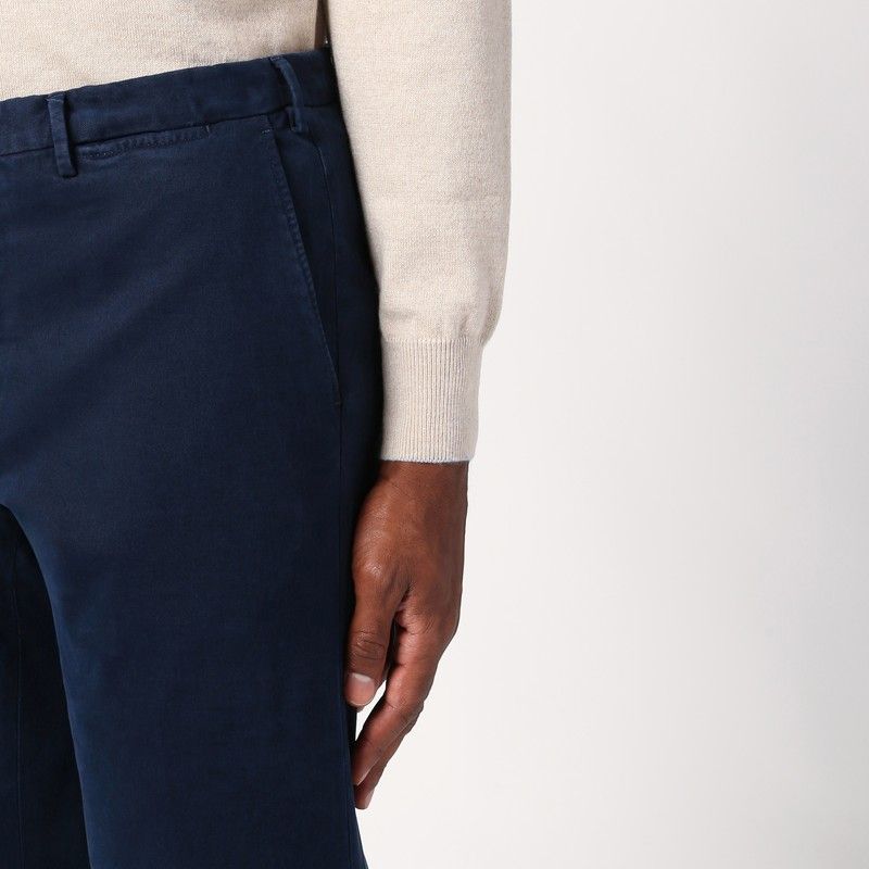 SANTANIELLO Essential Cotton Trousers for Men - FW24