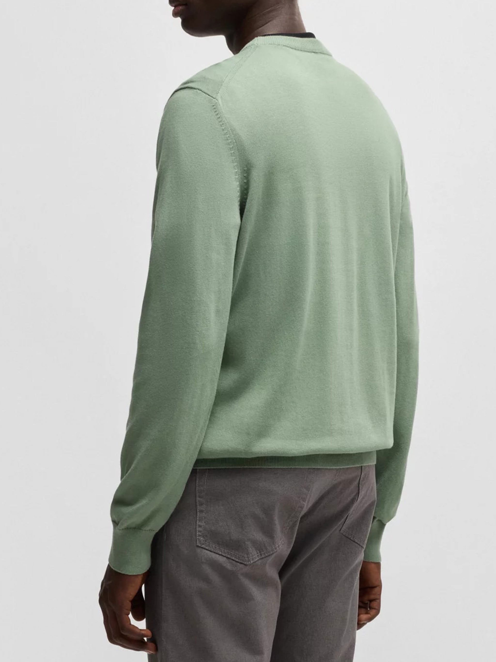 HUGO BOSS Men's Cotton Knit Sweater - FW25 Collection