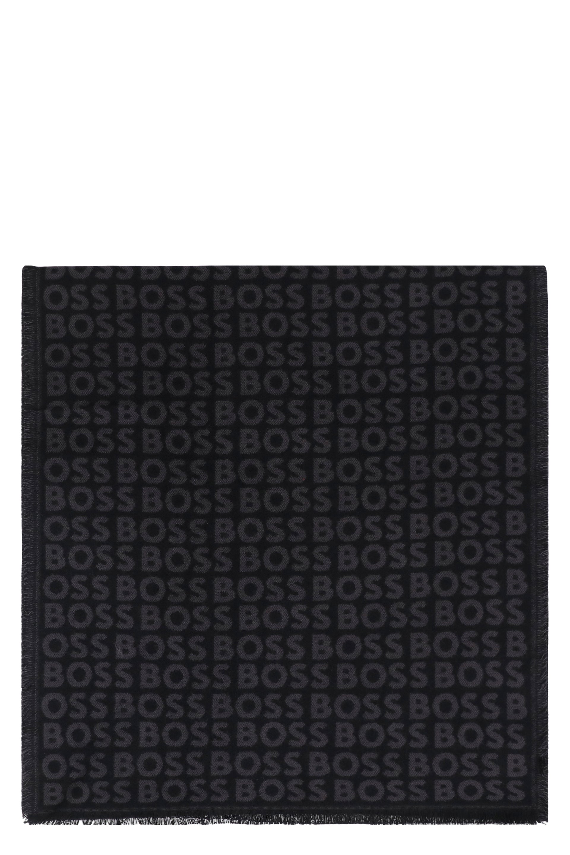 BOSS Elegant Fringed Scarf - 41x185 cm