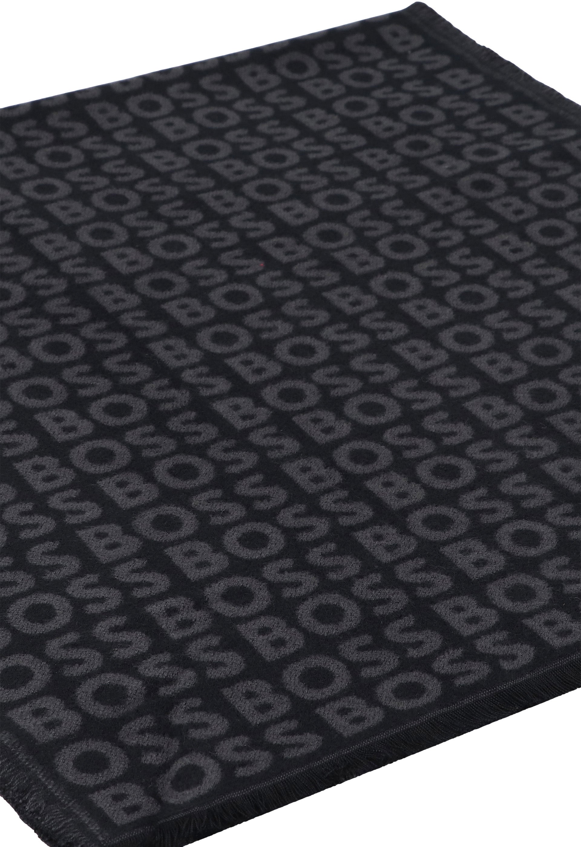 BOSS Elegant Fringed Scarf - 41x185 cm