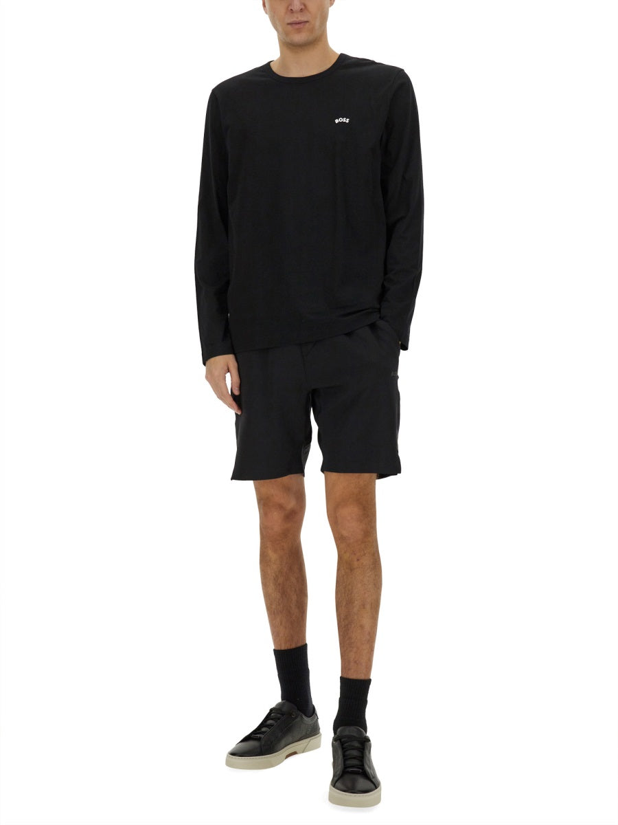 BOSS Technical Fabric Bermuda Shorts for Men