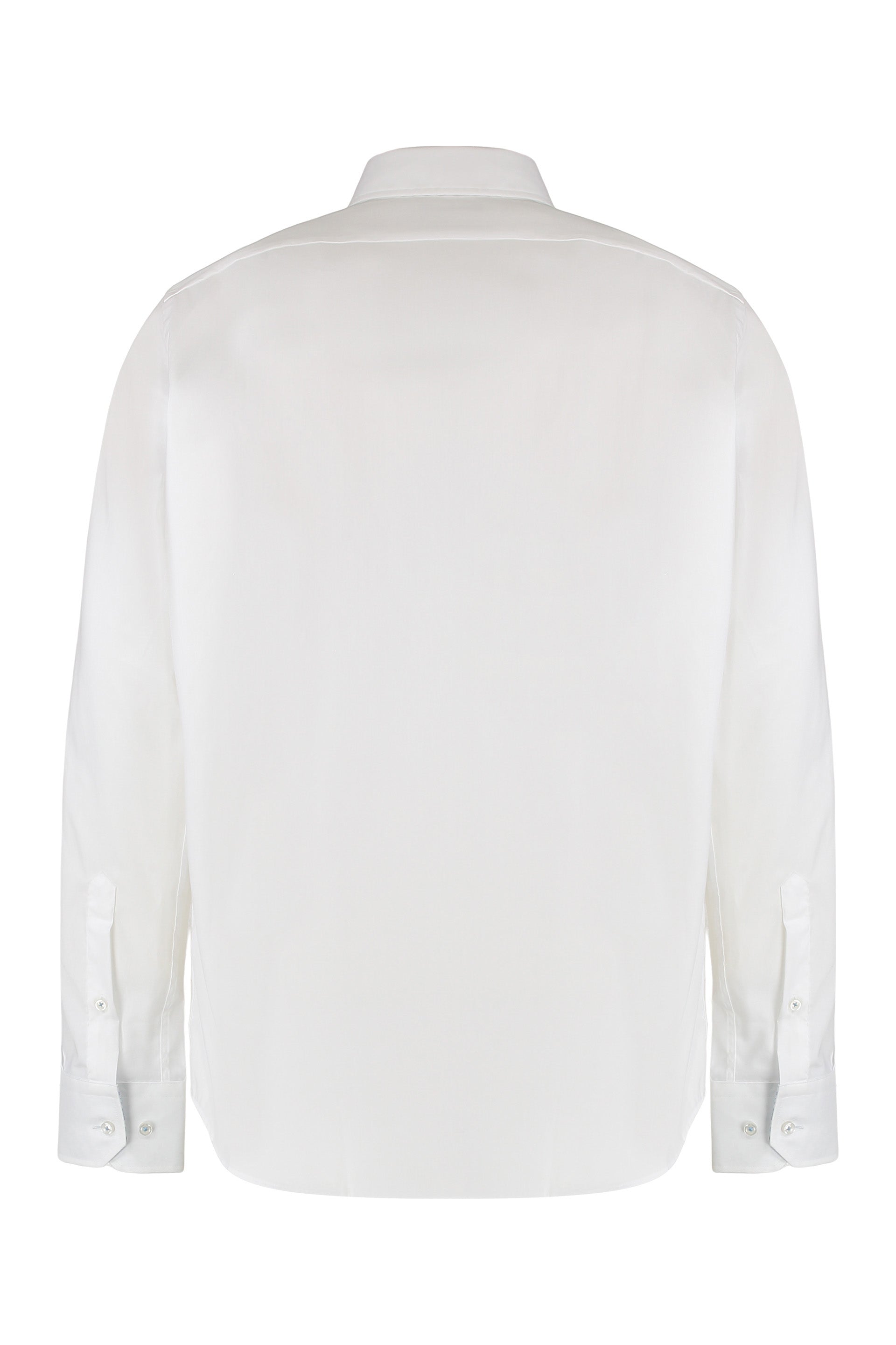 BOSS Men's Rounded Hem Cotton Shirt