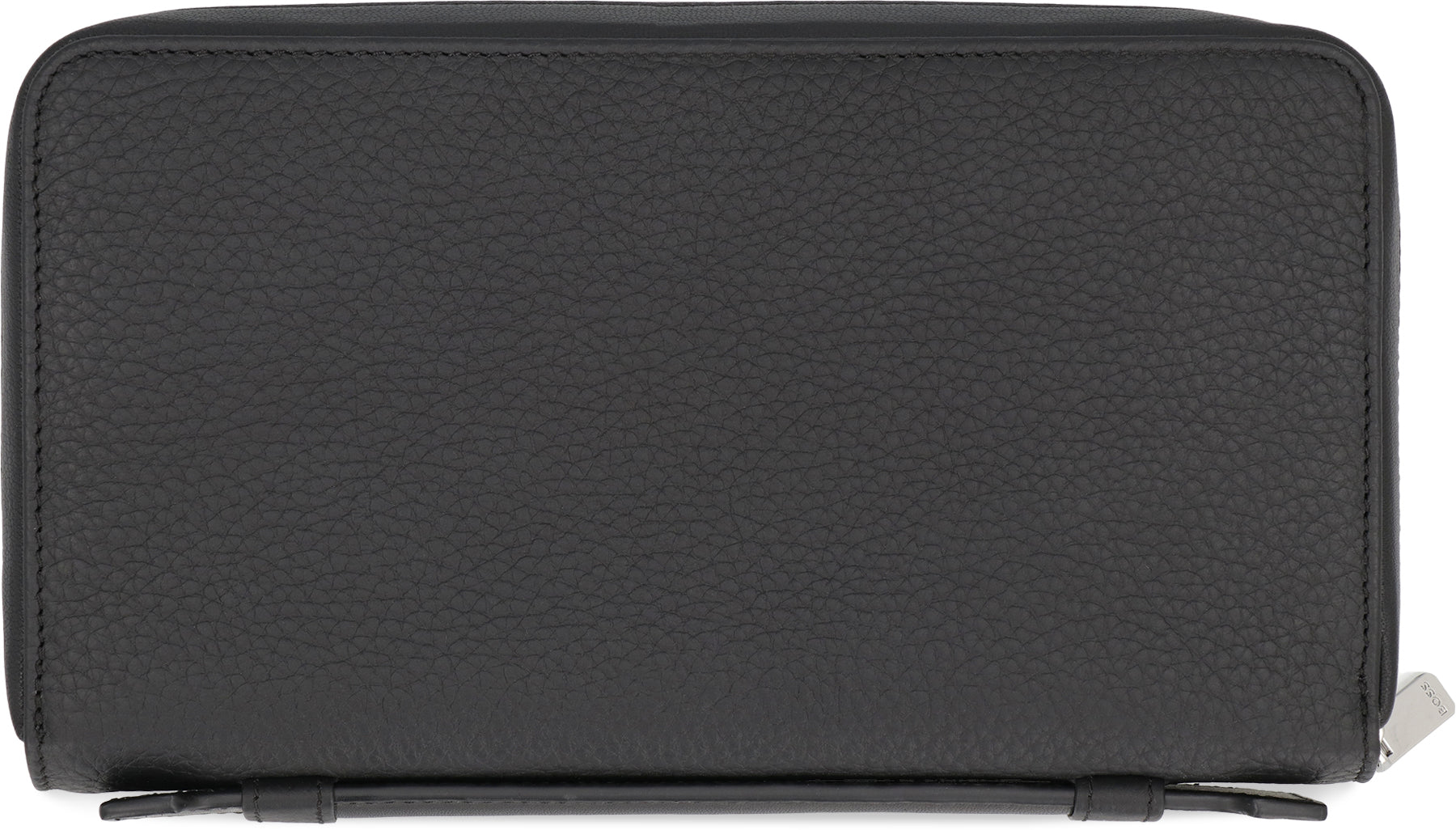 BOSS Grainy Leather Zip-Around Wallet - 23 cm x 13 cm x 4 cm