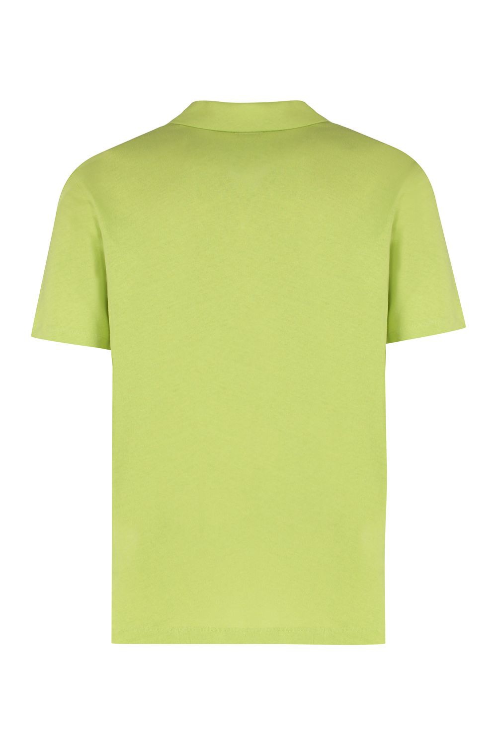 BOSS Cotton-Linen Polo Shirt with Side Slits