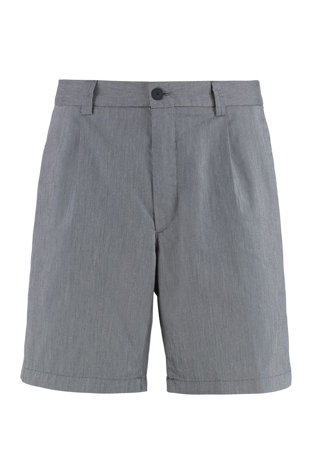 BOSS Cotton Blend Bermuda Shorts - Mini Length