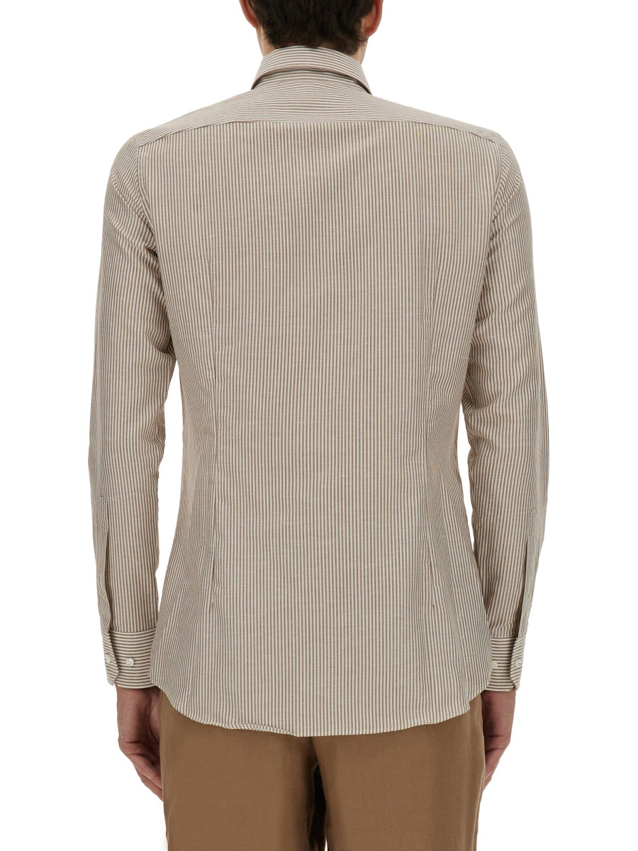 BOSS CAMEL Men's Classic Shirt L-HAYS-HBD-C1-251 - Size 40