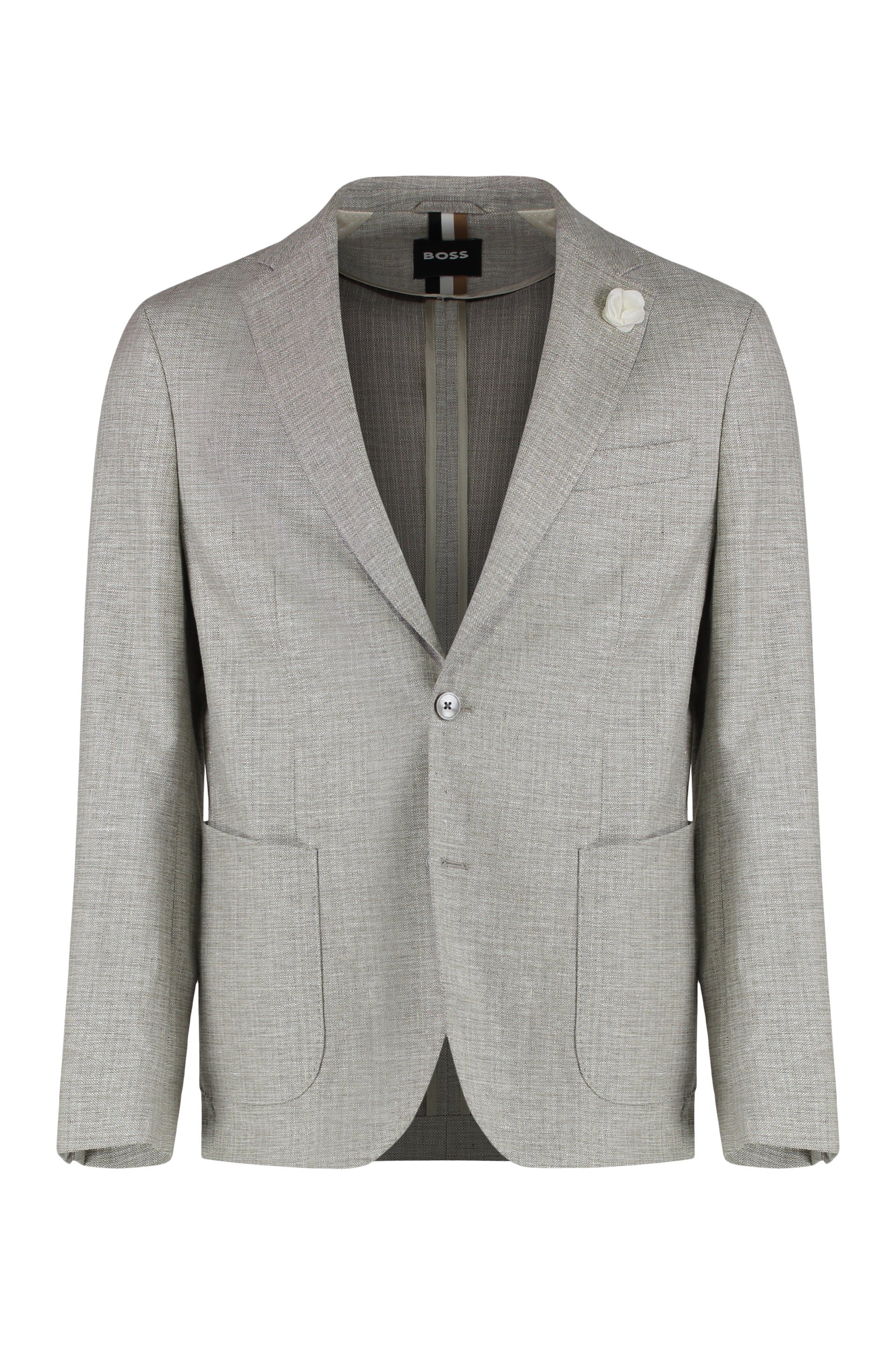 BOSS Single-Breasted Two-Button Jacket for Men