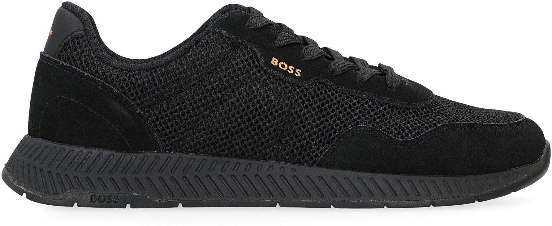 BOSS Low-Top Mixed Upper Sneakers