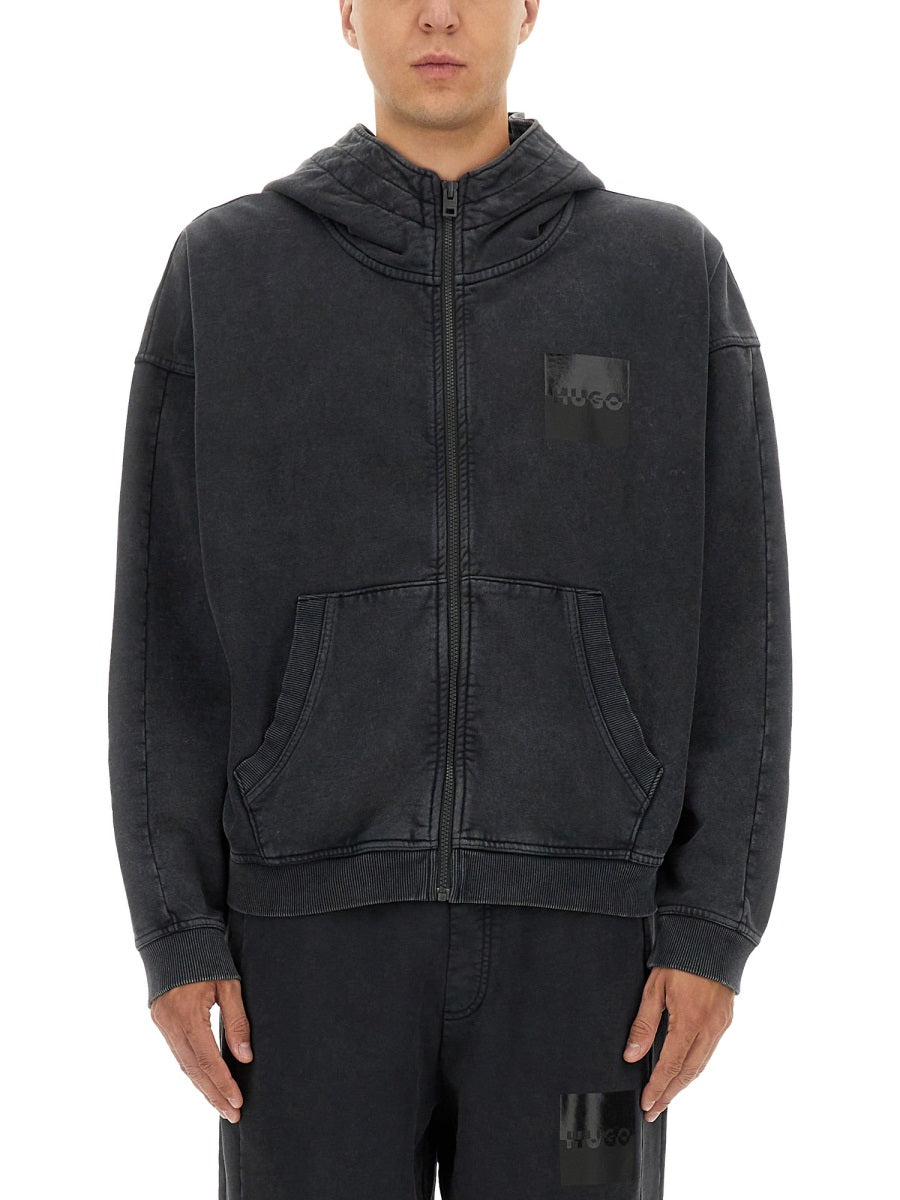 HUGO Men's Zipper Hoodie - Size L