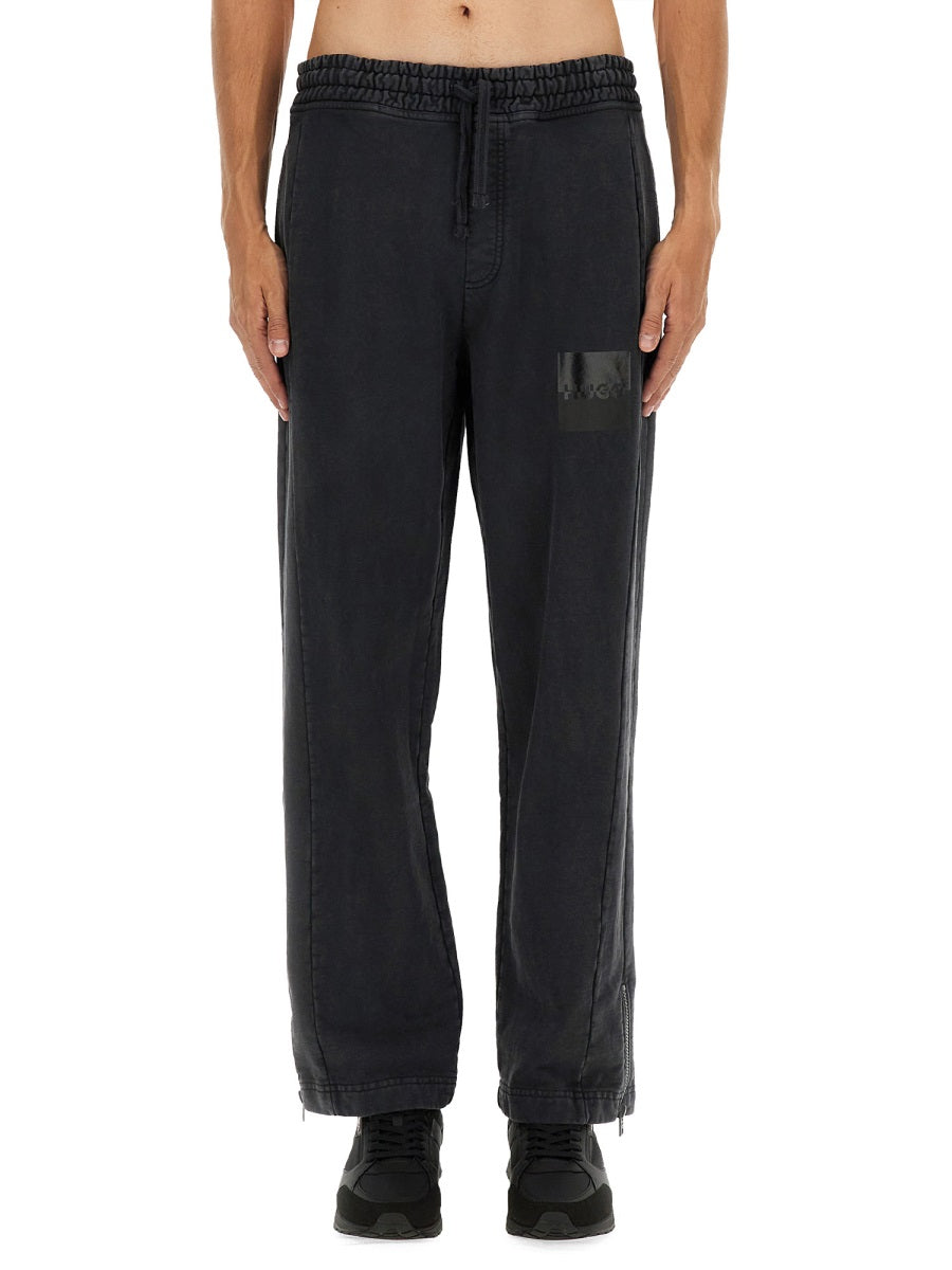 HUGO Men's Jogger Pants with Logo - Large Size