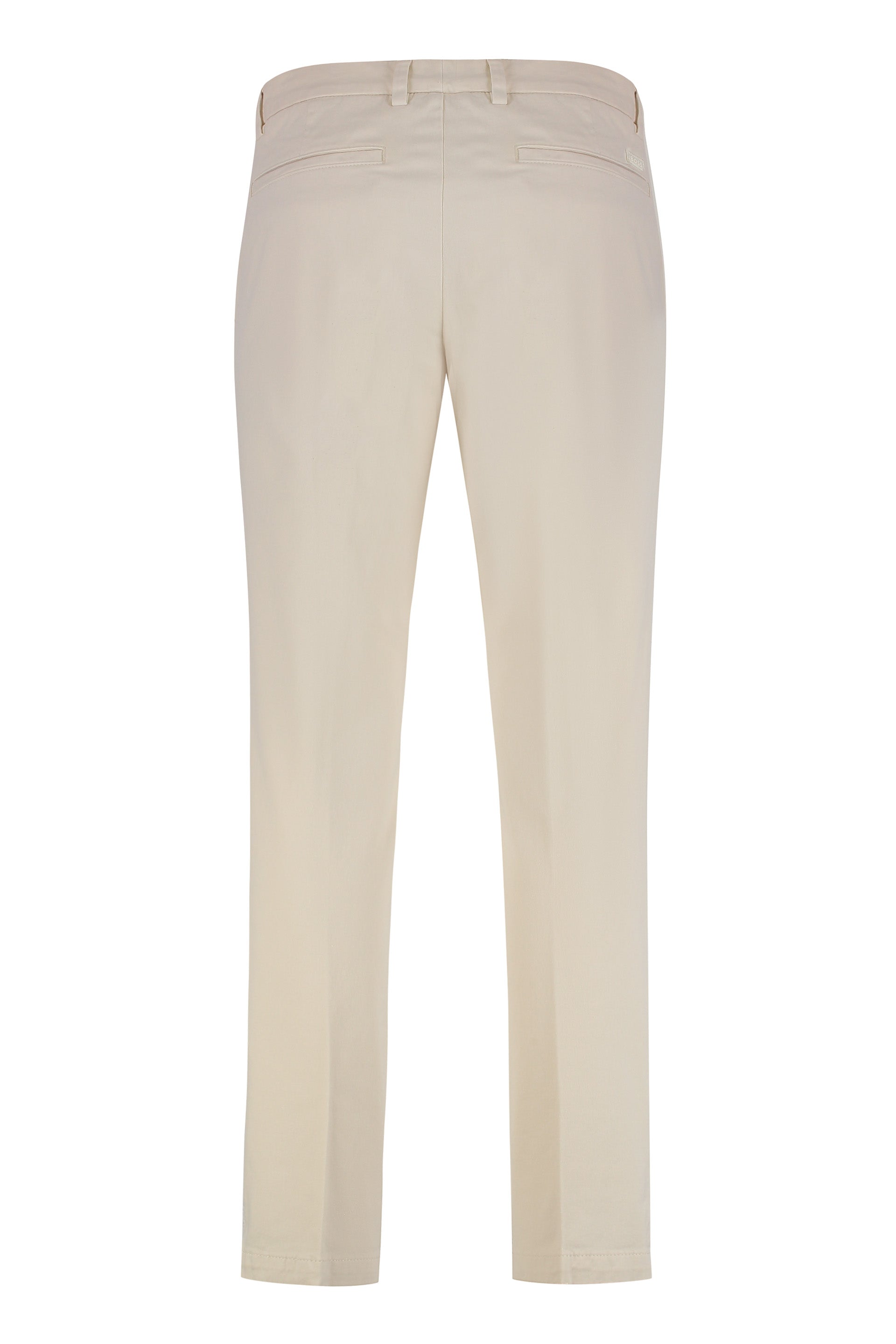 BOSS Slim Fit Cotton Twill Trousers for Men