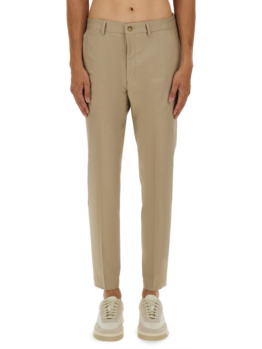 BOSS CAMEL Slim Fit Pants - Size 48 IT