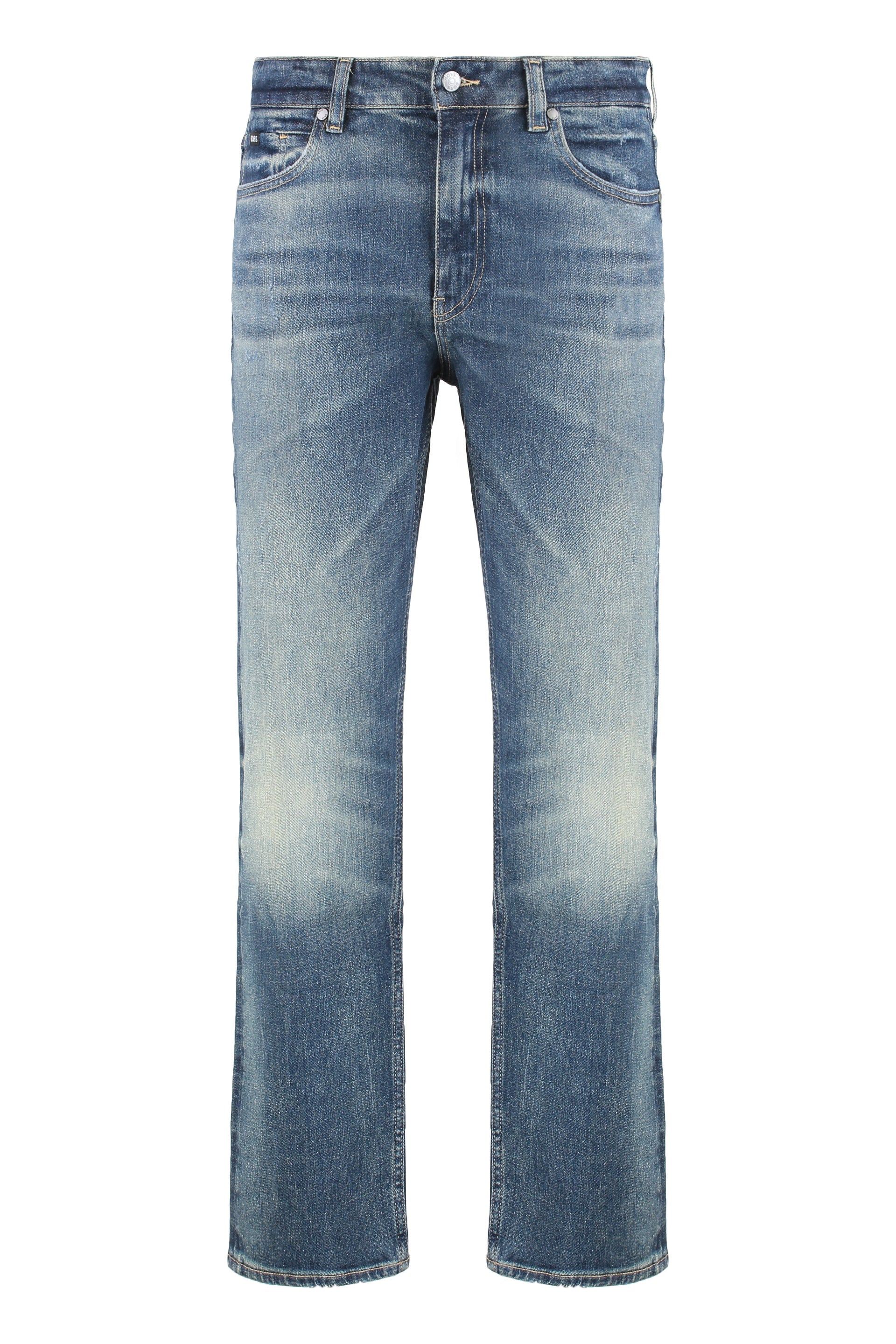 BOSS Regular-Fit Flared Denim Jeans