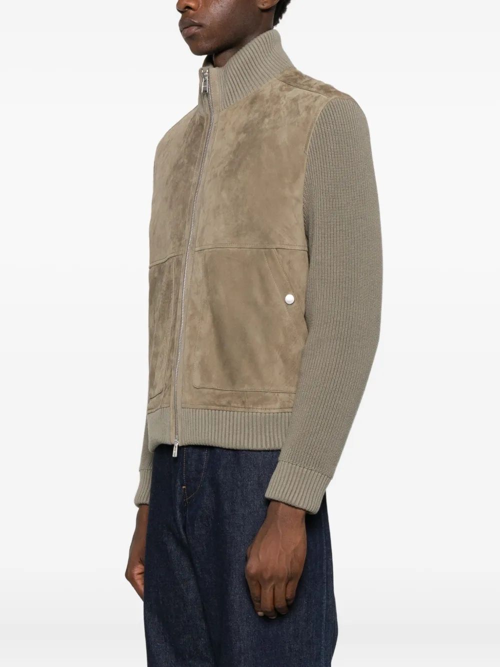 HUGO BOSS Men's Zip-Up Bomber Jacket