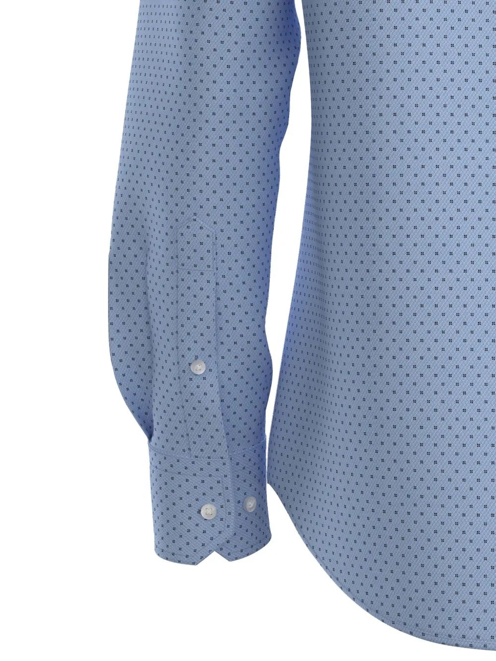 HUGO BOSS Geometric-Pattern Long-Sleeved Shirt for Men