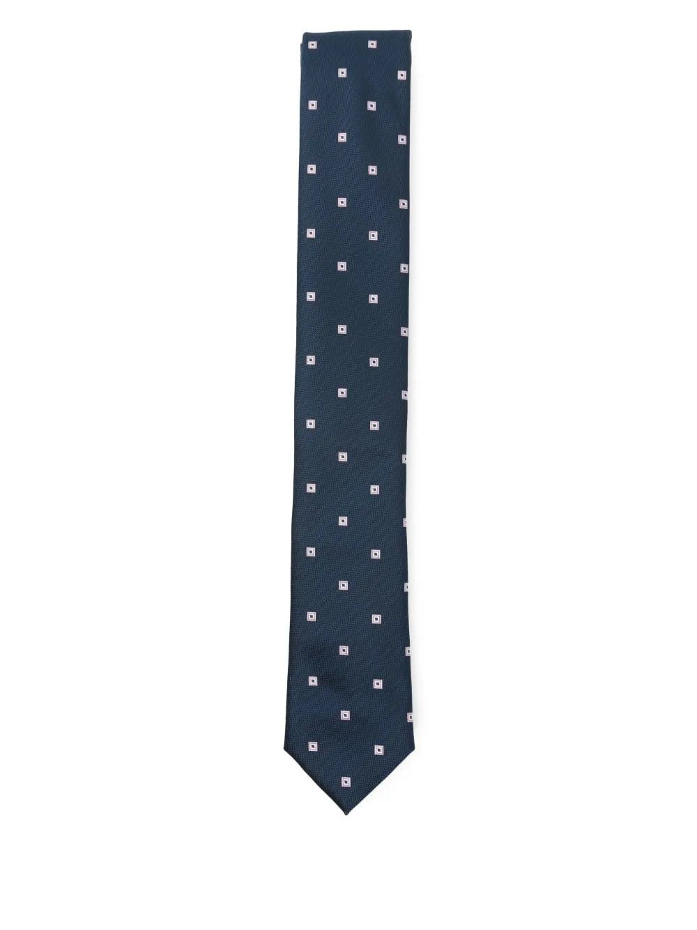 HUGO BOSS Sleek Polyester Tie for Men - FW25