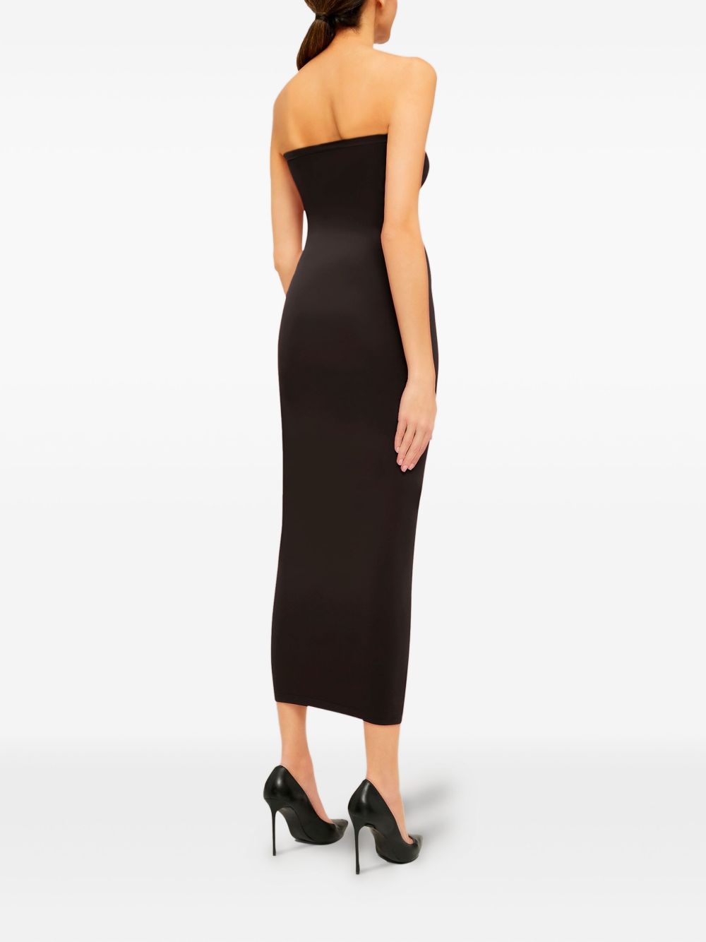 WOLFORD Strapless Circular Knit Mini Dress