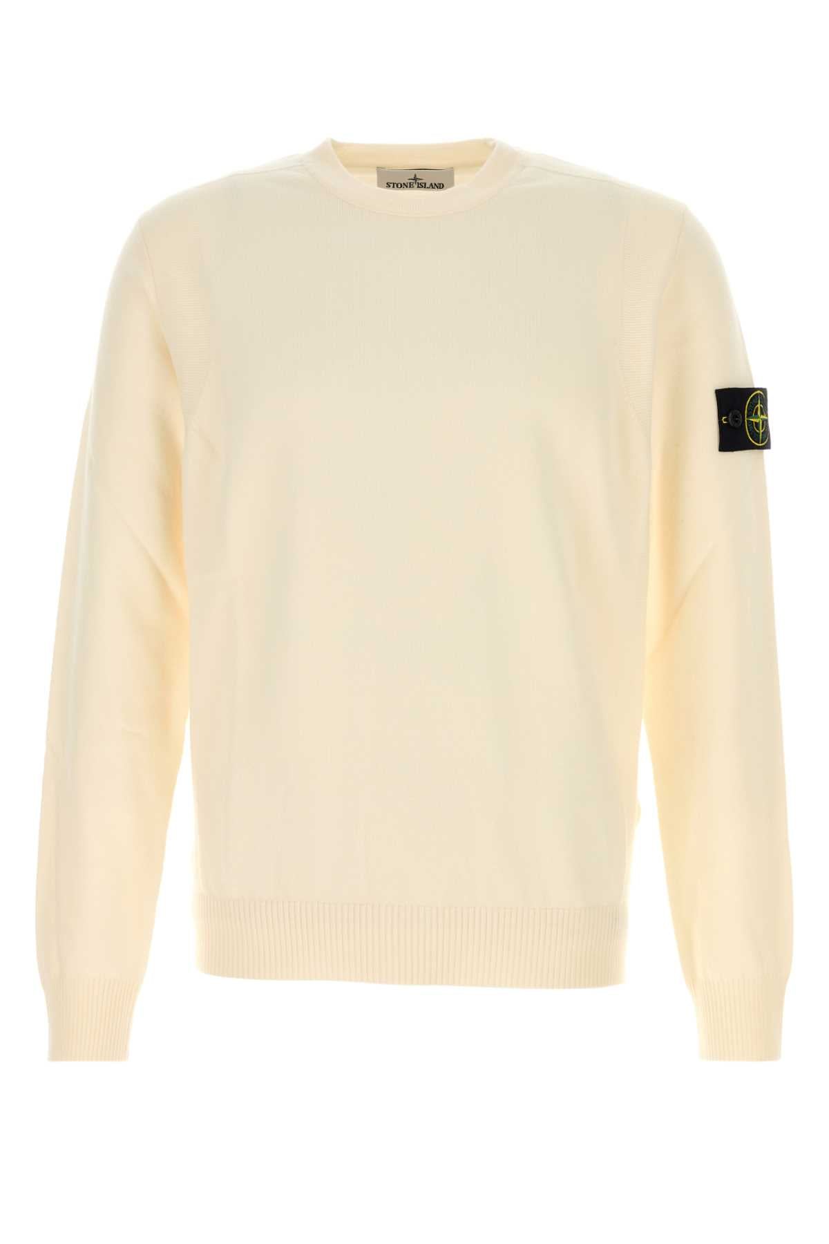 STONE ISLAND Men's Crew Neck Wool Blend Sweater