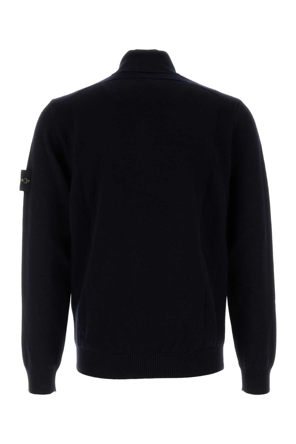 STONE ISLAND Wool Blend Polo Sweater