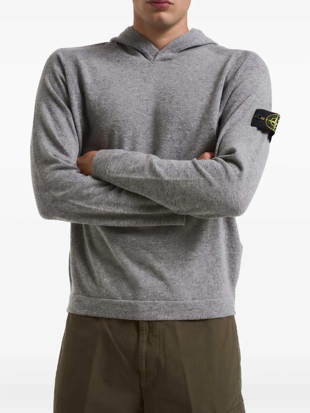 STONE ISLAND Hooded Patch Knitwear for Men - FW25