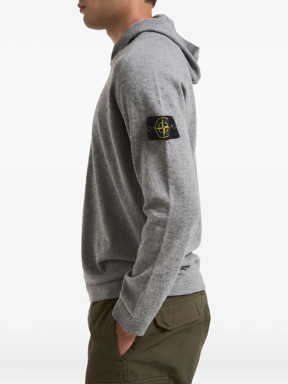 STONE ISLAND Hooded Patch Knitwear for Men - FW25
