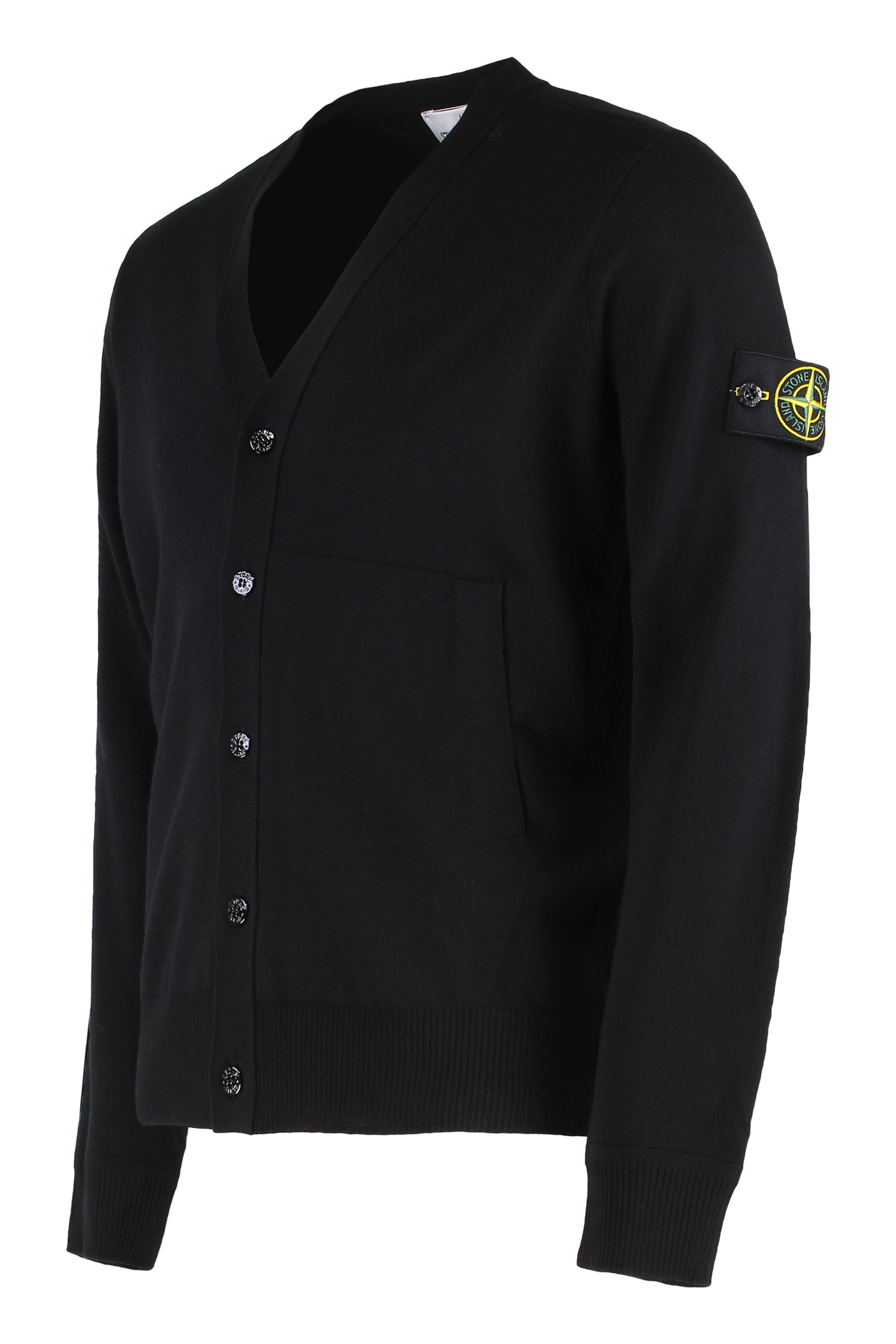 STONE ISLAND Classic V-Neck Cardigan for Men