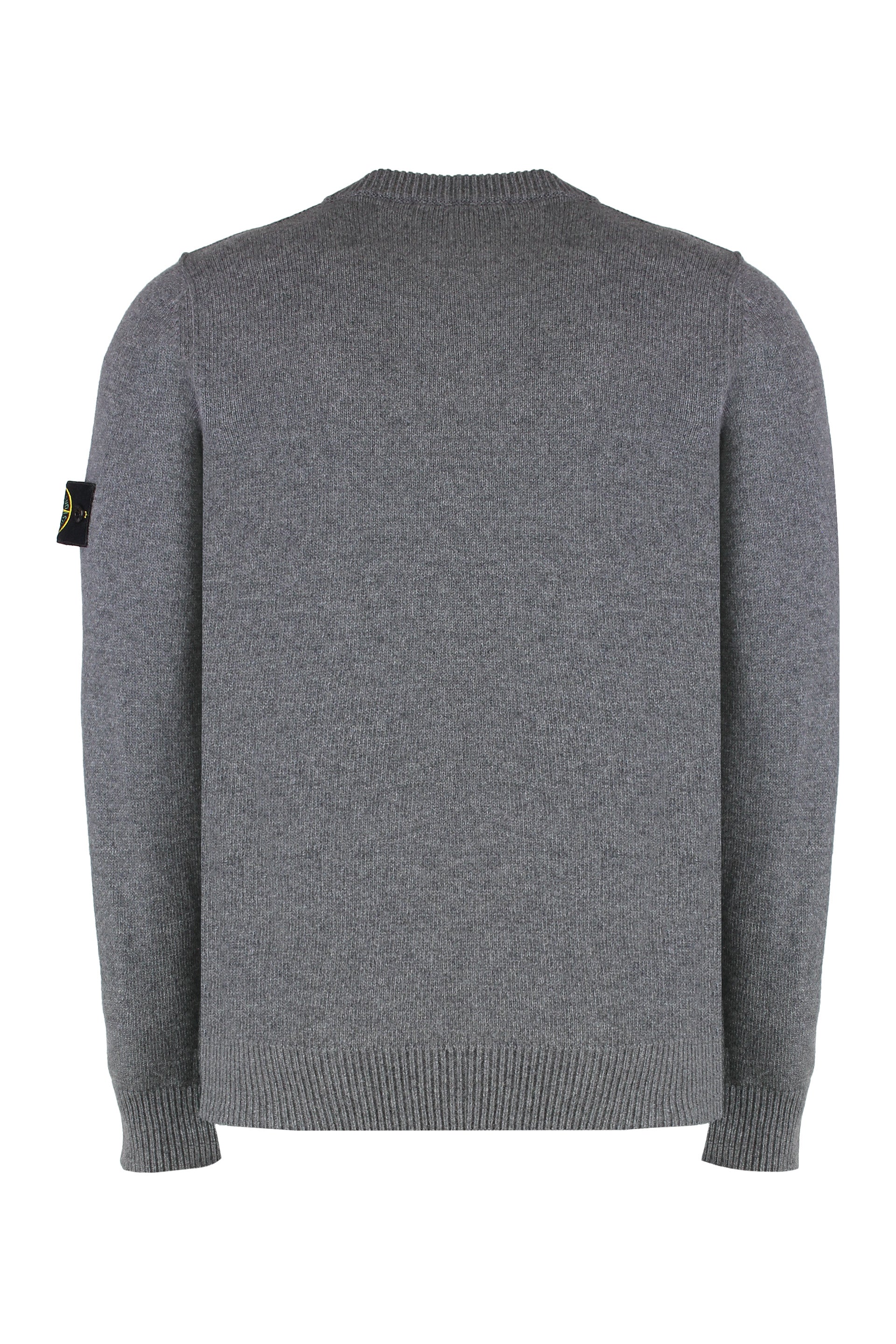 STONE ISLAND Wool-Blend Crew-Neck Sweater with Removable Logo Patch