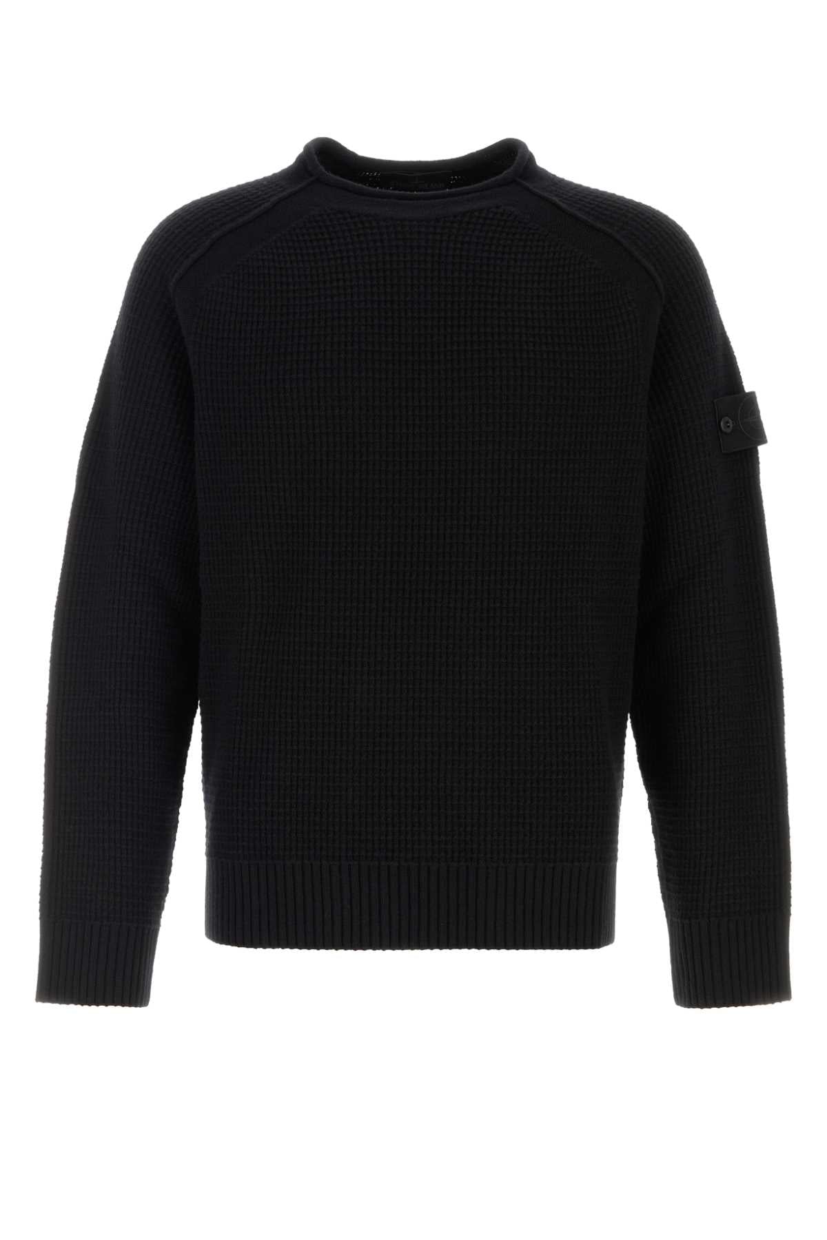 STONE ISLAND Crew Neck Wool Sweater for Men - FW25